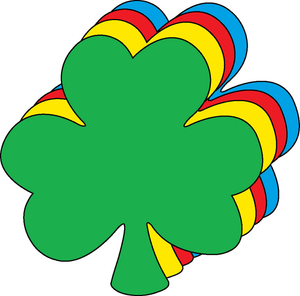 Shamrock Assorted Color Creative Cut-Outs - 098497005660
