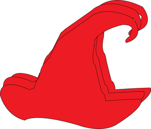 Santa Hat Large Single Color Creative Cut-Outs - 098497085488