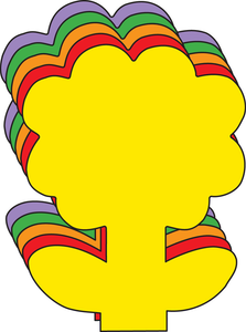 Large Assorted Color Creative Foam Cut-Outs - 098497075250