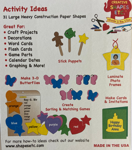 Star Assorted Color Creative Cut-Outs - 098497085037