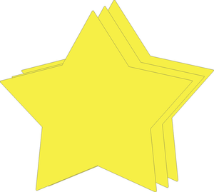Star Bright Neon Single Color Super Cut-Outs - 098497064032