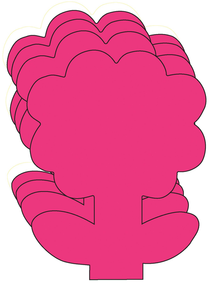 Large Single Color Creative Foam Cut-Outs - 098497074123