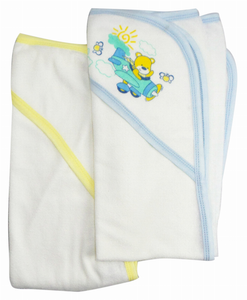 Bambini Infant Hooded Bath Towel (Pack of 2) - 763276253081