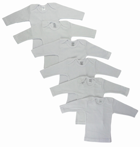 Bambini Long Sleeve Lap T-shirts  6 Pack - 763276254538