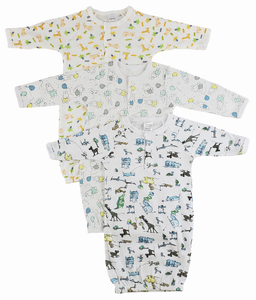 Bambini Infant Gowns - 3 Pack - 763276259397