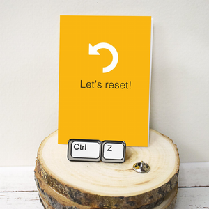Let's Reset - CTRL Z Enamel Pin - 787014241055