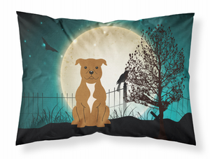 Halloween Scary With Dog Fabric Standard Pillowcase - 638508419842