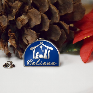 Believe Nativity Enamel Pin - 787014238130