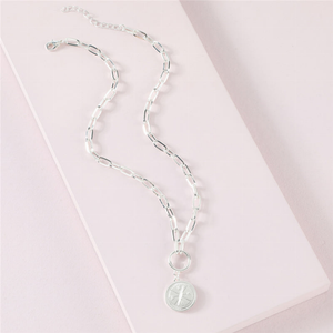 Compass Pendant Necklaces By DOBBI ( VARIETY OF COLORS AVAILABLE ) - 880892105812