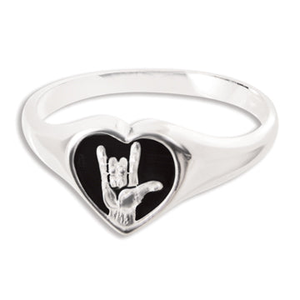 I Love You Sign Language Ring - 787014118830