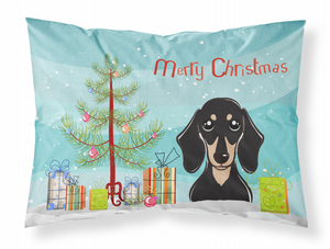 Christmas Tree and Dog Fabric Standard Pillowcase - 638508146281