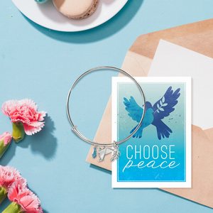 Choose Peace Bangle Bracelet - 787014229671