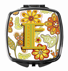 Monogram Letter Compact Mirror - 615872987696