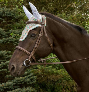 Equine Couture Rainbow Fly Bonnet with Crystals - 849913006859