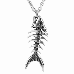 Fish Bones Necklace - 734130257798