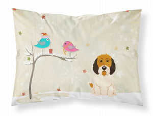Carolines Treasures Christmas Presents between Friends Dog Fabric Standard Pillowcase, Moisture Wicking, Standard Size
