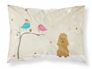 Caroline?s Treasures, Inc. Holiday Dog Gift-Themed Standard Pillowcase ? White Moisture-Wicking