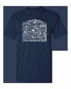 US State Destination Unisex T-shirt - Where Life Takes You (A-F) - 018391114651