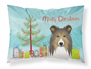Christmas Tree and Dog Fabric Standard Pillowcase - 638508146557