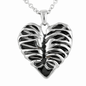 Heart Rib Cage Necklace - 734130257880