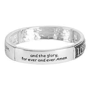 Stretch Bracelet Tile Lords Prayer - 603799663007