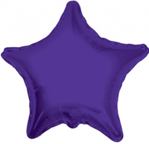 Purple Star Mylar Balloon - 850048023758