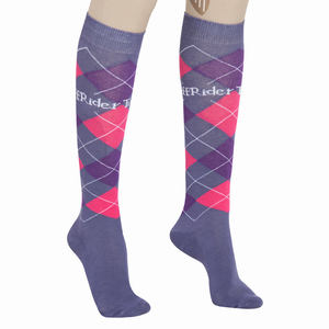 TuffRider Argyle Knee Hi Socks - 845654026606