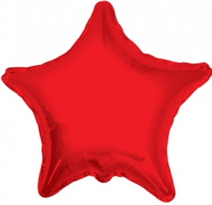 Red Star Mylar Balloon - 850037358892