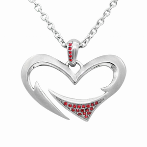 Tribal Love Heart Necklace - 734130259228