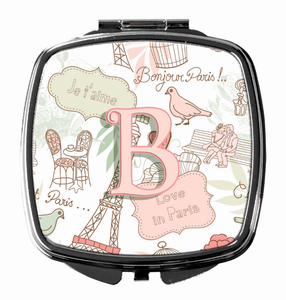 Monogram Letter Compact Mirror - 615872987405