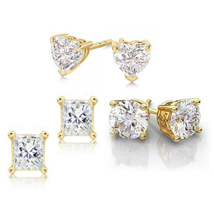 ITALIA Simple, Elegant and Rare 925 Sterling Silver Earrings Set of 3 Pairs - 740016256502