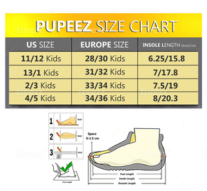 Pupeez Girls Sweater Knit Slippers Fleece Lined House Shoe - 049108402064