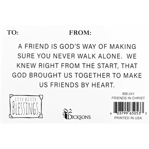 Itty Bitty Card Friends In Christ - 603799650533