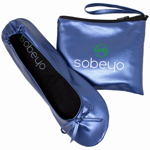 SOBEYO Foldable Ballet Flats Women's Travel Portable Comfortable Shoes - 655160845017