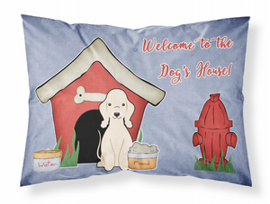 Caroline?s Treasures Dog House Collection Fabric Pillowcase, Standard, White Moisture-Wicking
