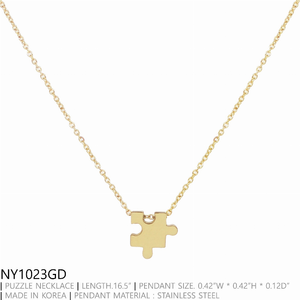 Puzzle Pendant Necklaces By DOBBI ( VARIETY OF COLORS AVAILABLE ) - 880346688090
