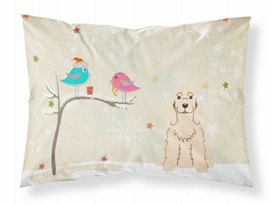 Carolines Treasures Christmas Presents between Friends Dog Fabric Standard Pillowcase, White, Standard Size