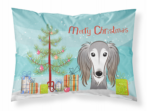 Christmas Tree and Dog Fabric Standard Pillowcase - 638508146427