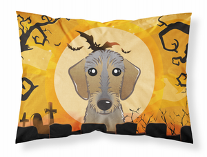Carolines Treasures, Inc Halloween With Dog Fabric Standard Pillowcase, Standard, Moisture Wicking