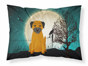 Halloween Scary With Dog Fabric Standard Pillowcase - 638508419767