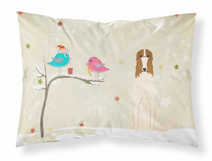 Carolines Treasures, Inc Christmas Presents between Friends Dog Fabric Standard Pillowcase, Moisture Wicking, Standard Size Winter Nights