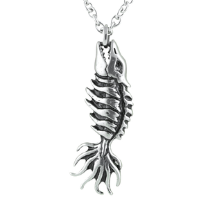 Skeletal Swimmer Necklace - 734130258764