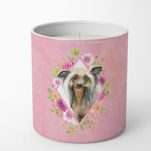 Dog 10 oz Flowers Decorative Soy Candle - 194030335550