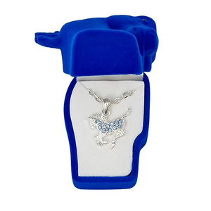 AWST Int'l Aqua Precious Pony Necklace withAqua Horse Head Gift Box - 840862002787