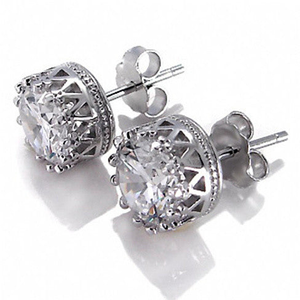 Crown Jewels Earring all set in Sterling Silver - 740016237358