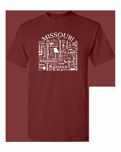 US State Destination Unisex T-shirt - Where Life Takes You (M-N) - 018391115208