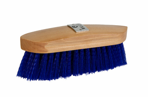 Lettia Plastic Bristle Dandy Brush Royal Wood Back - 840396106555