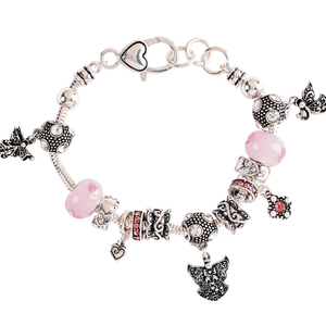 Bracelet Angel Wings/Pink Stones - 603799649230