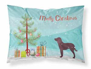Merry Christmas Tree With Dog Fabric Standard Pillowcase - 638508477781