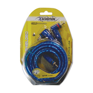 Rca Cable 6' Xscorpion Blue Triple Shielded W/remote Wire - 226198017037 Rca Cable 6' Xscorpion Blue Triple Shielded W/remote Wire - 226198017037